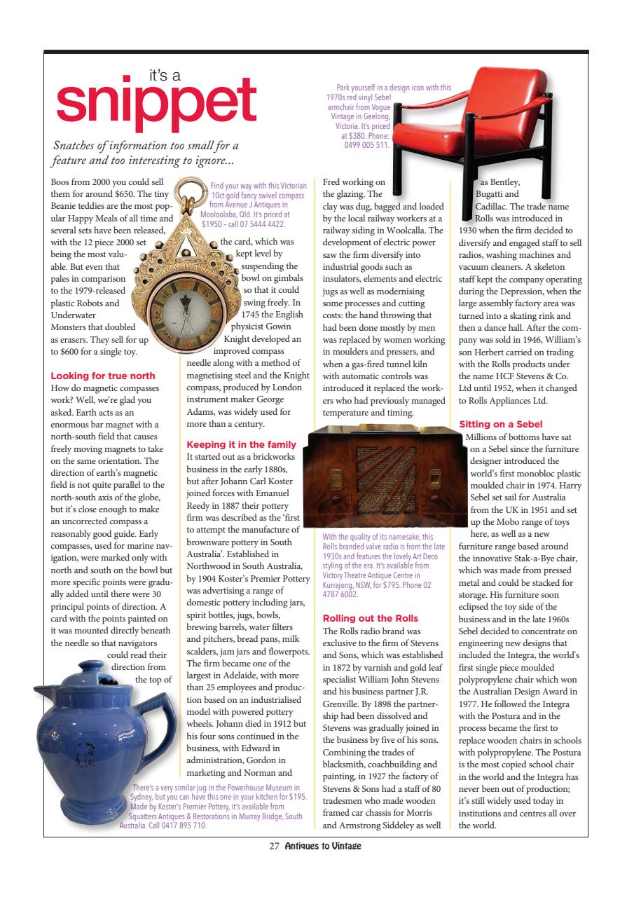 Antiques to Vintage Preview Pages