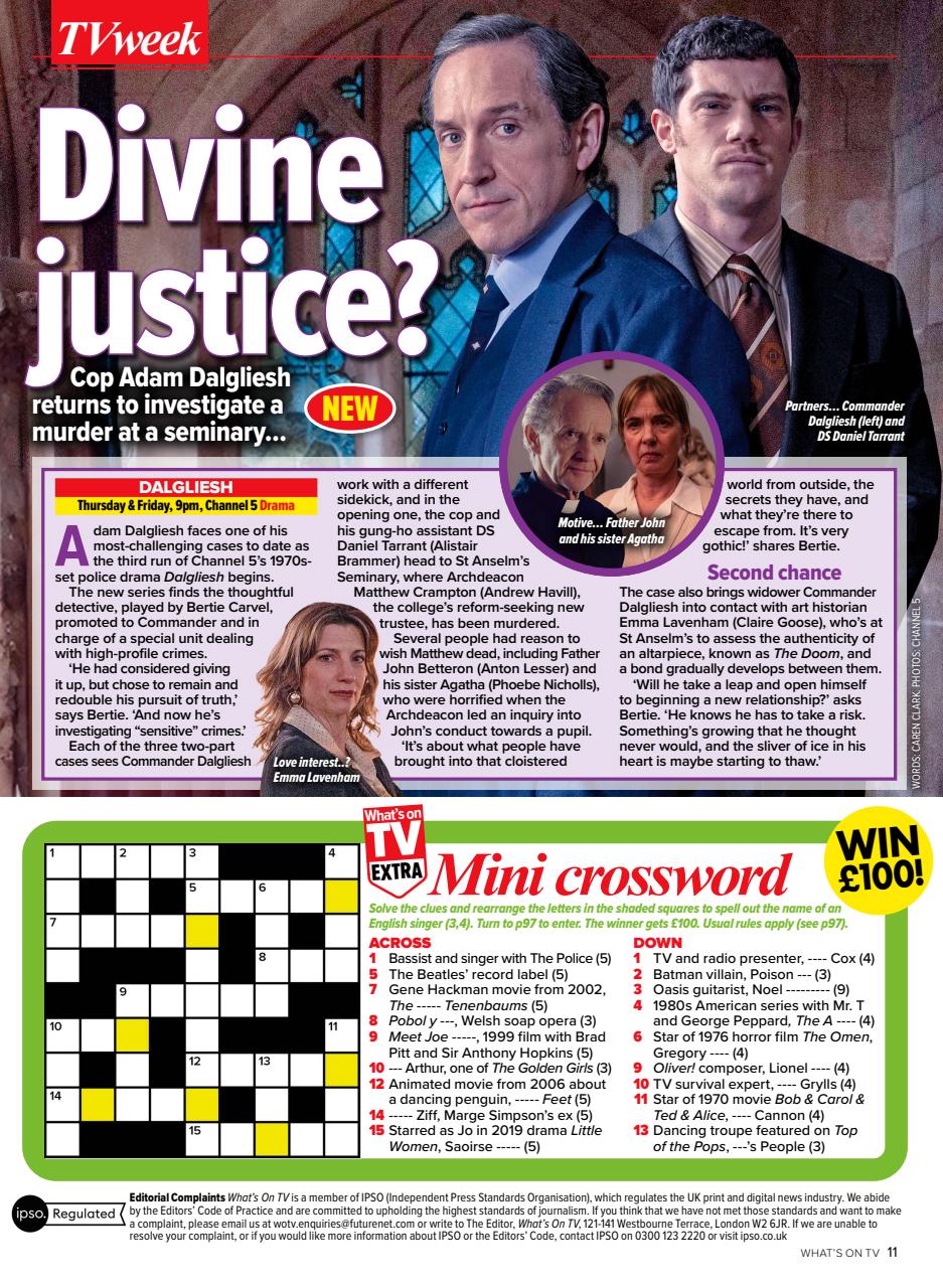 What's on TV Preview Pages