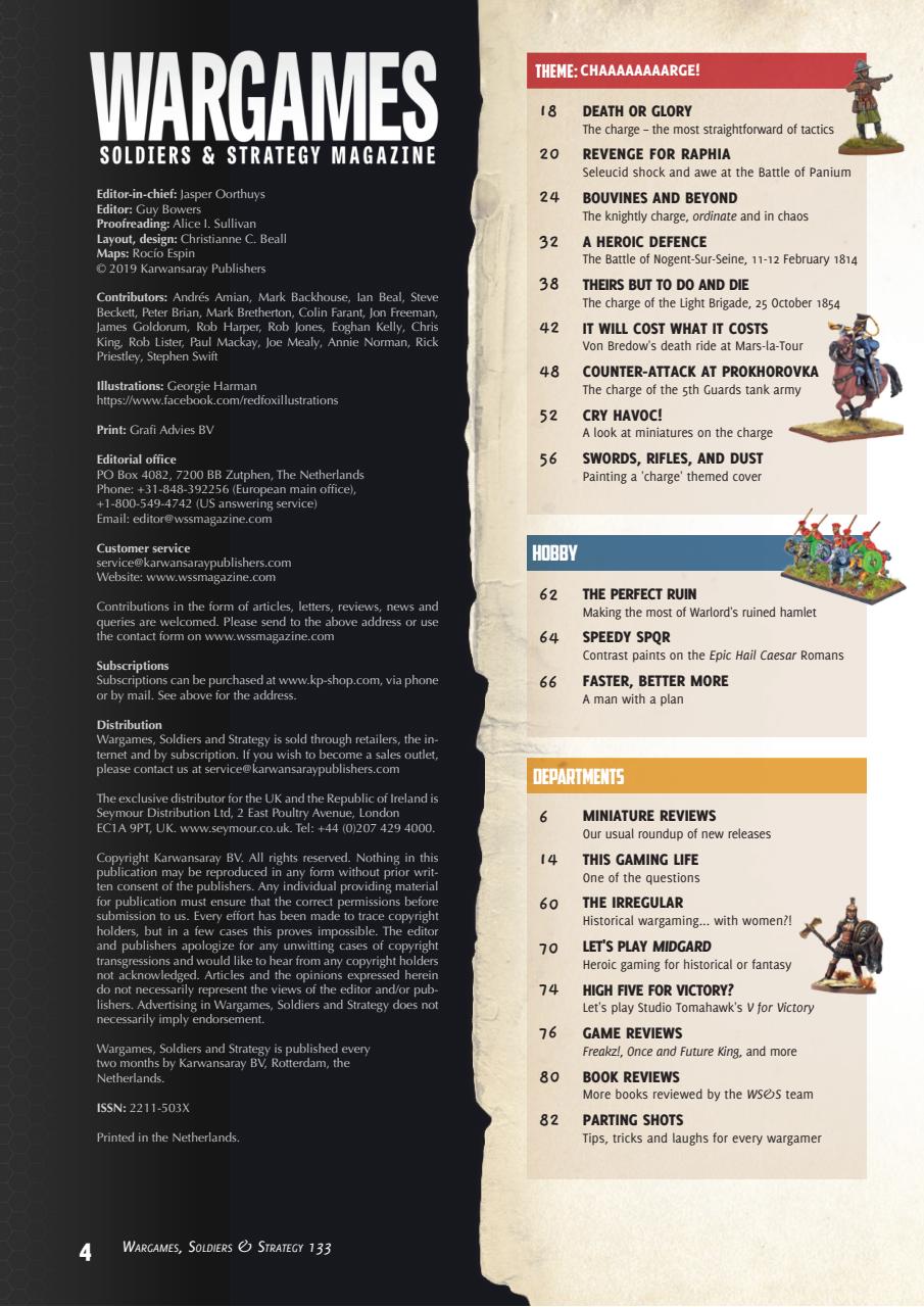 Wargames, Soldiers & Strategy Preview Pages