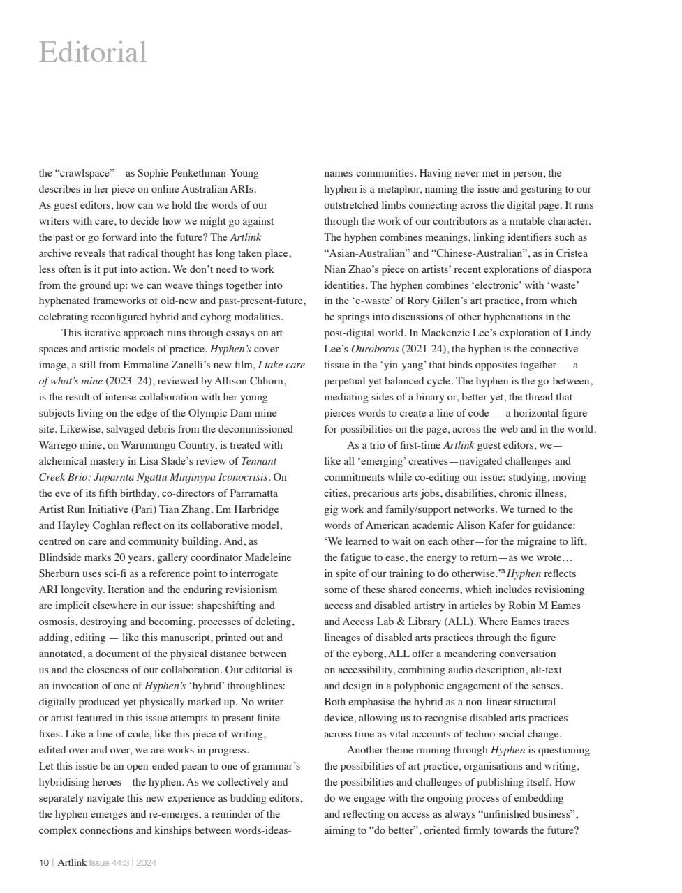 Artlink Magazine Preview Pages