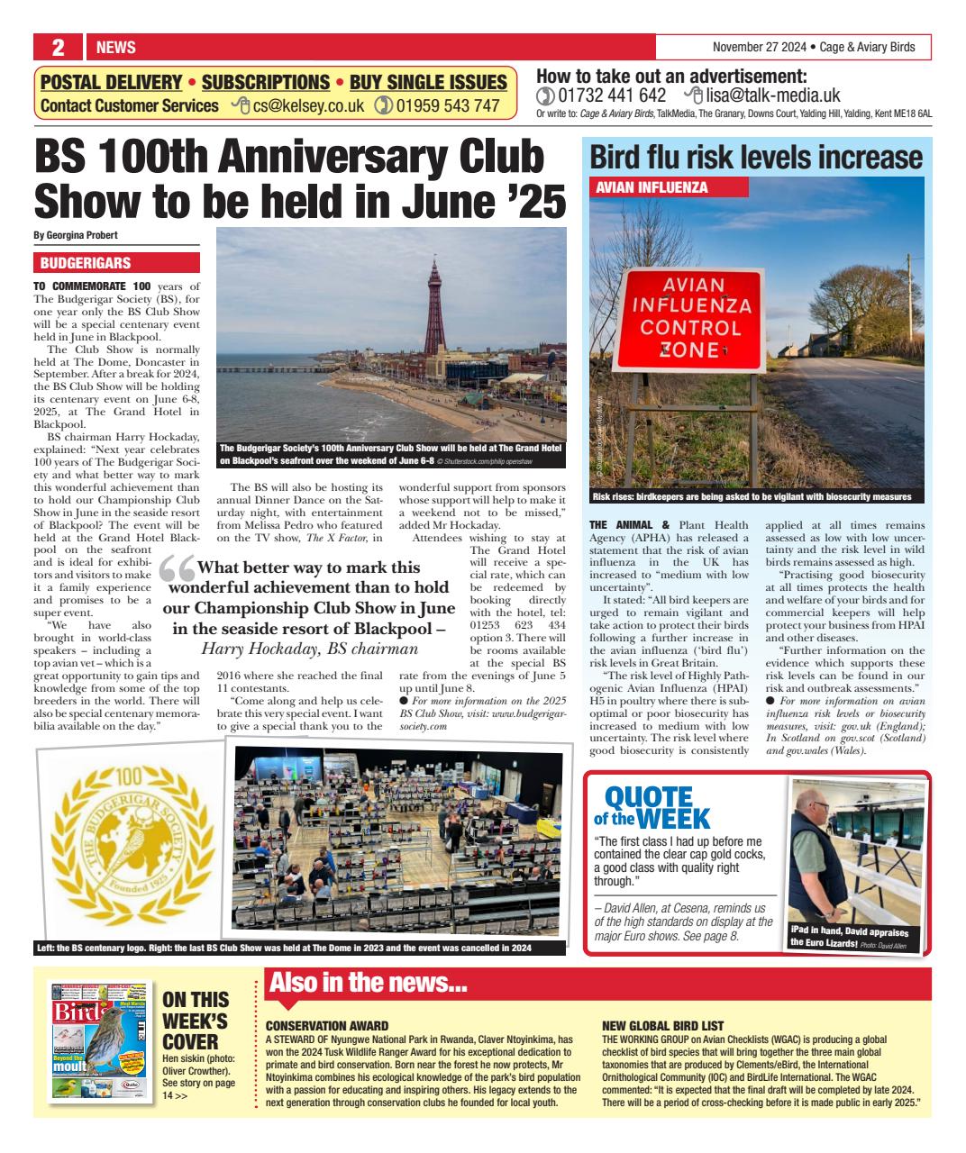 Cage & Aviary Birds Preview Pages