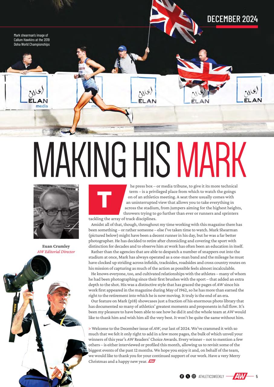 AW – Athletics Weekly Magazine Preview Pages