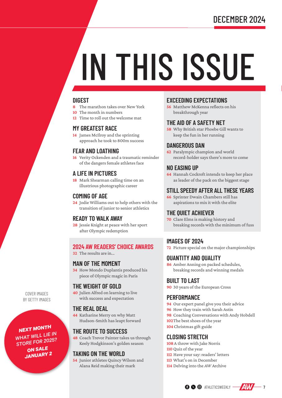 AW – Athletics Weekly Magazine Preview Pages