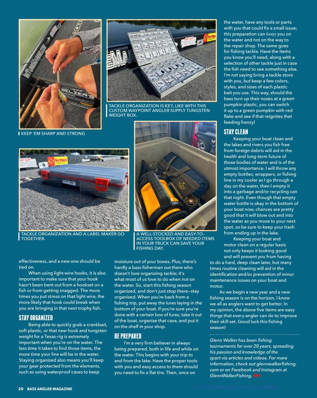 BASS ANGLER MAGAZINE Preview Pages