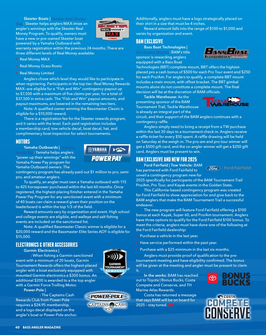 BASS ANGLER MAGAZINE Preview Pages