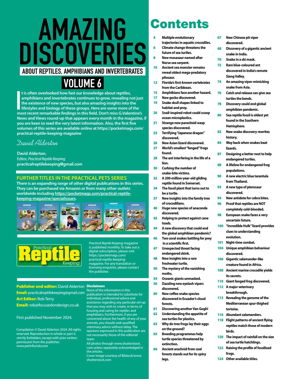 Practical Reptile Keeping Preview Pages