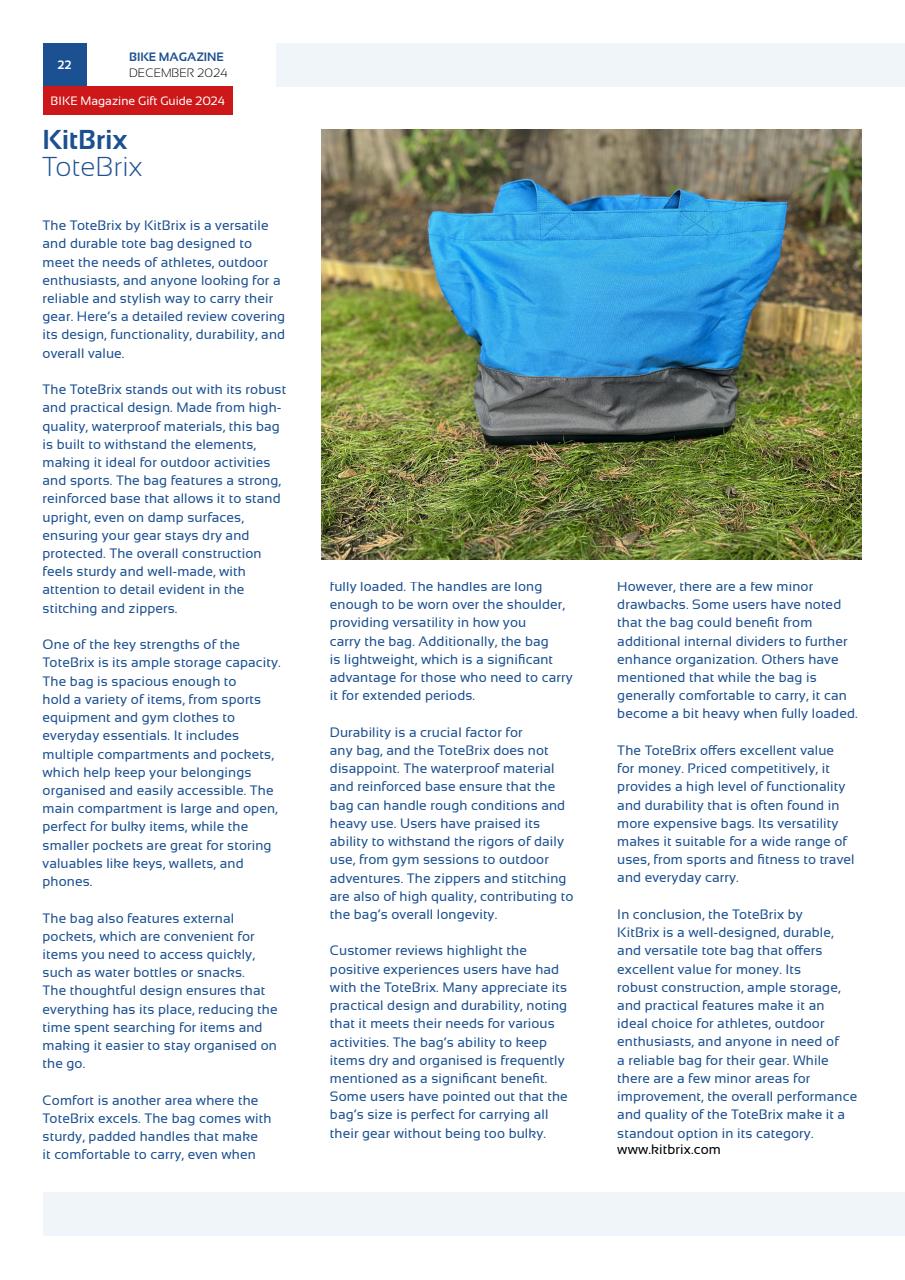 BIKE Magazine Preview Pages