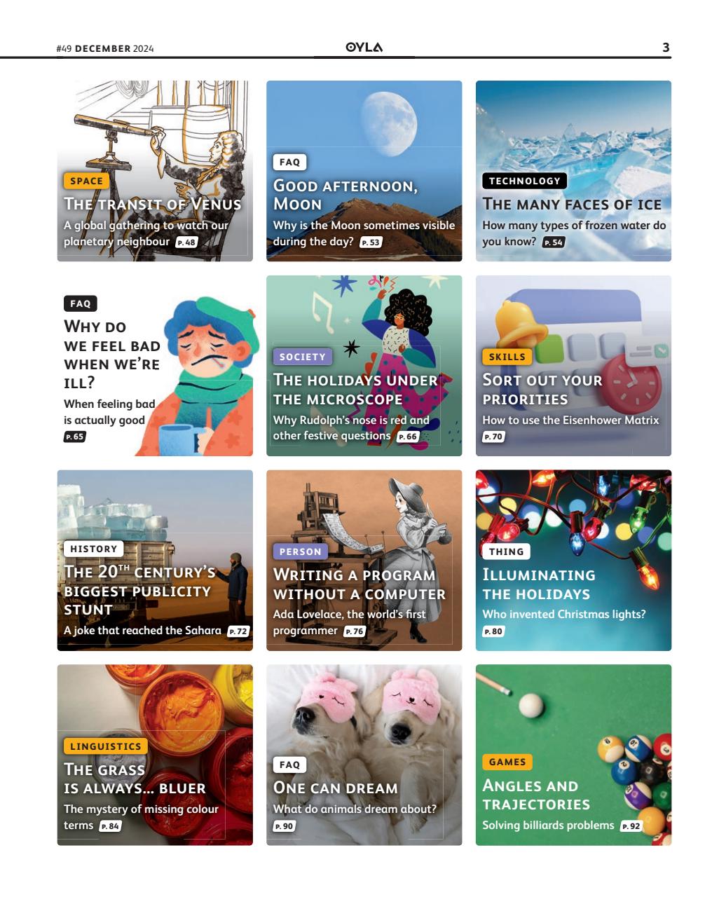 OYLA Magazine Preview Pages