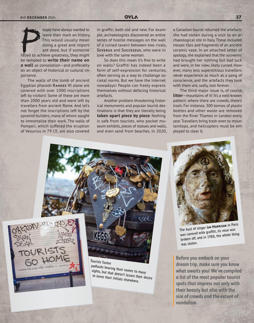 OYLA Magazine Preview Pages