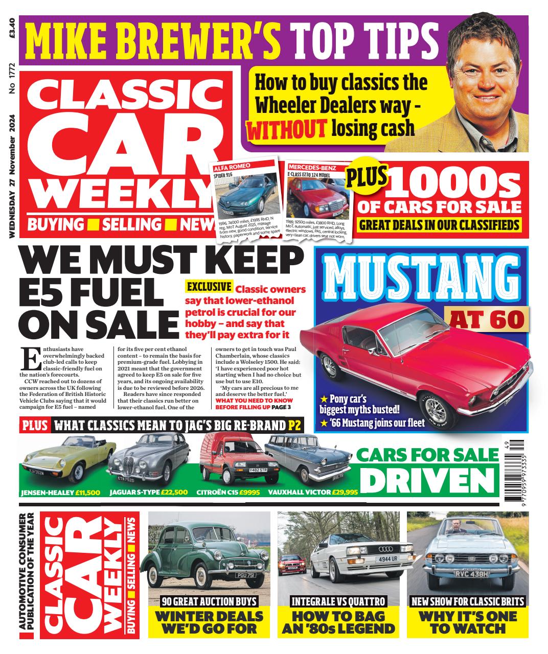 Classic Car Weekly Preview Pages