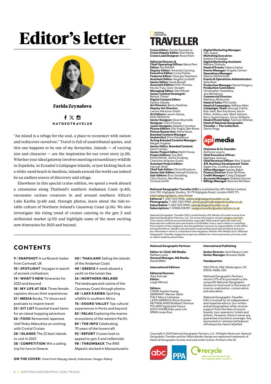 National Geographic Traveller UK Preview Pages