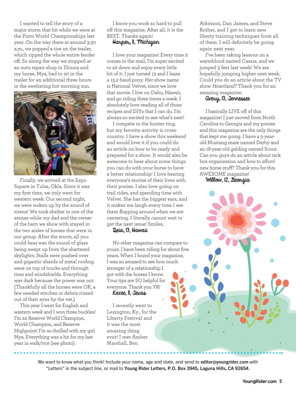 Young Rider Magazine Preview Pages