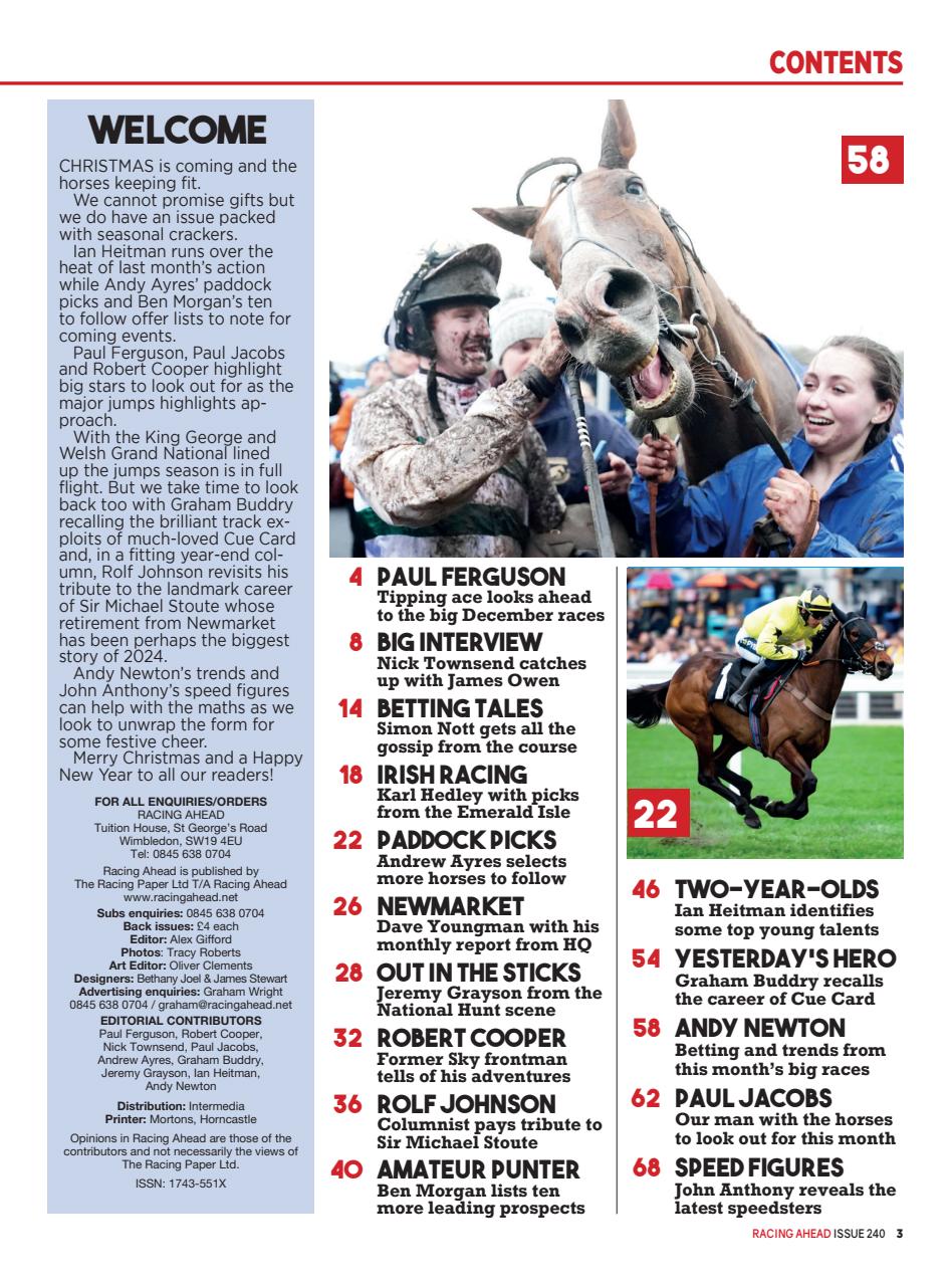 Racing Ahead Preview Pages