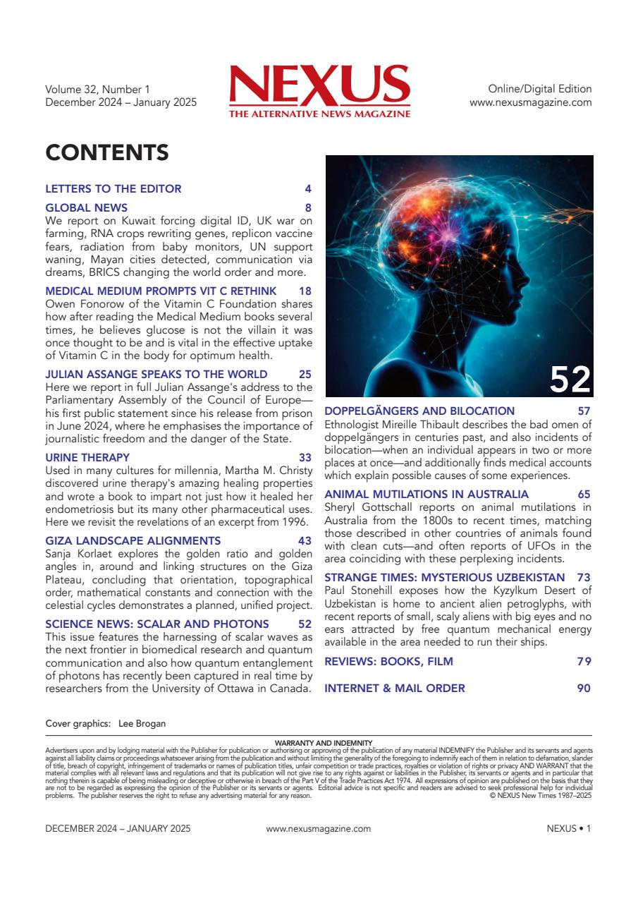 Nexus Magazine Preview Pages