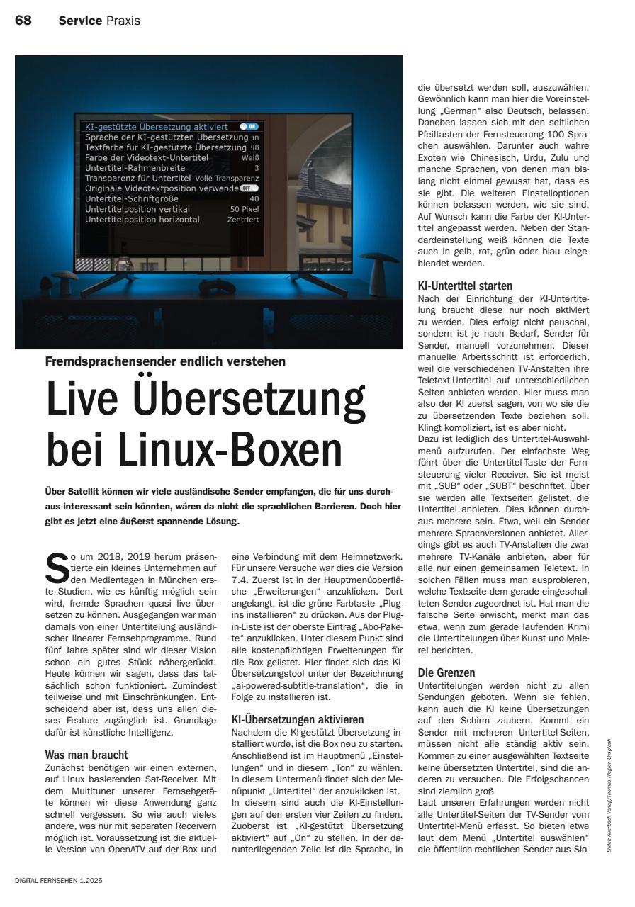 Digital Fernsehen Preview Pages