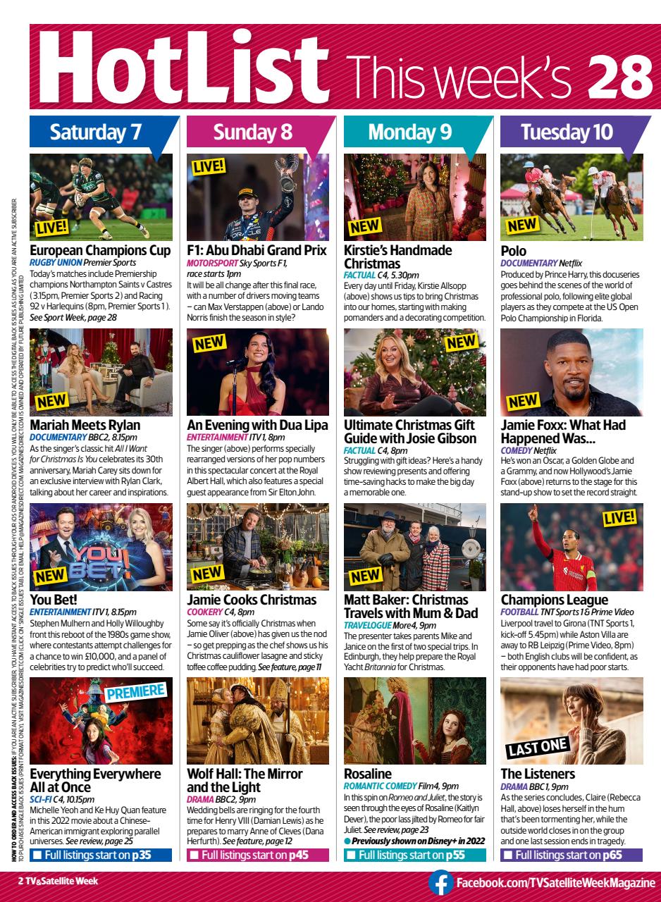 TV & Satellite Week Preview Pages