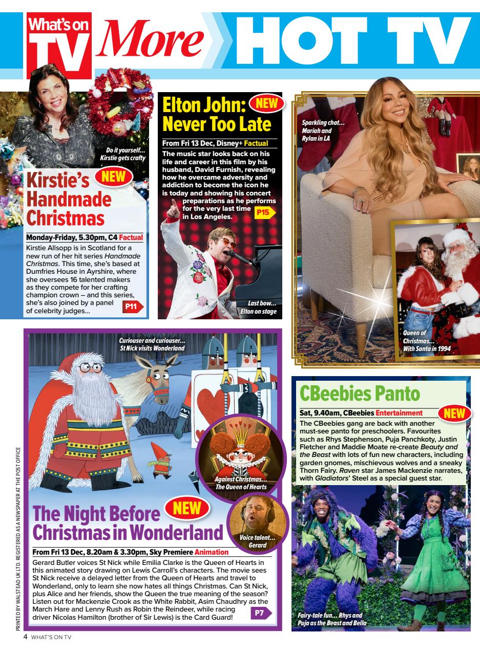 What's on TV Preview Pages