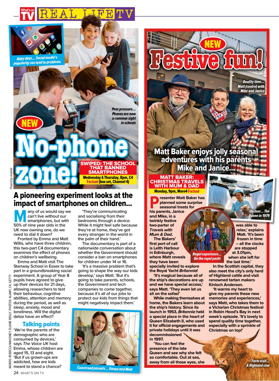 What's on TV Preview Pages