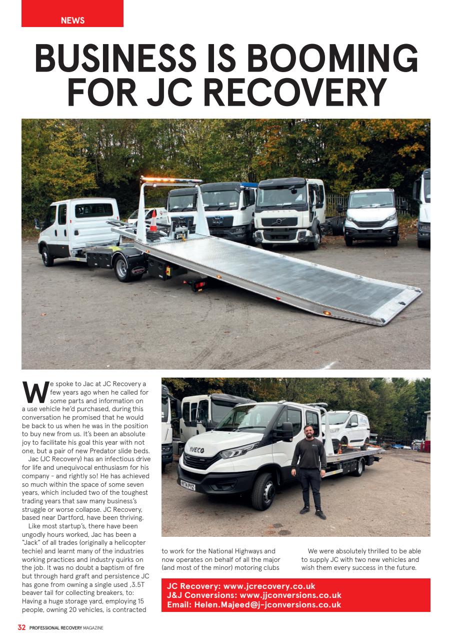 Professional Recovery Magazine Preview Pages