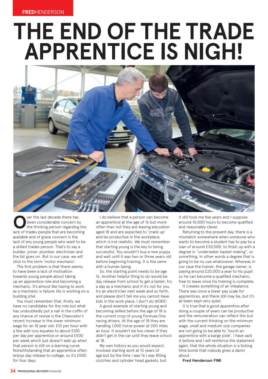 Professional Recovery Magazine Preview Pages