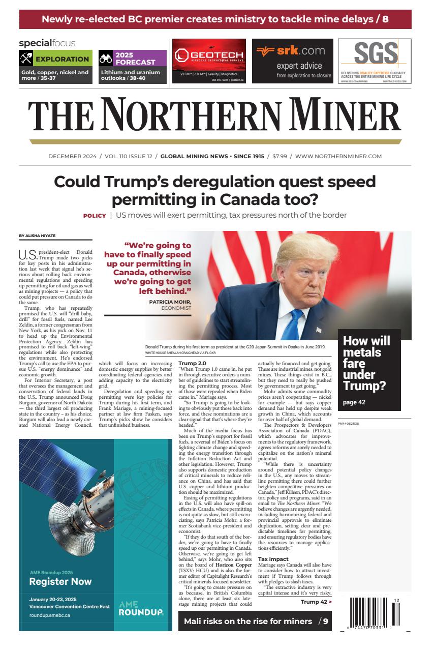 The Northern Miner Preview Pages
