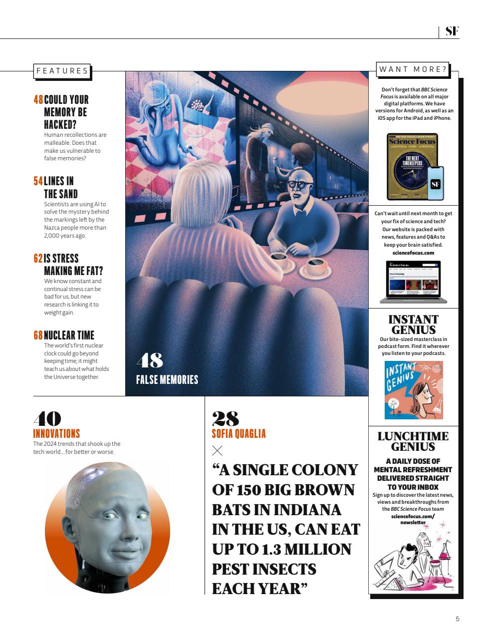 BBC Science Focus Magazine Preview Pages