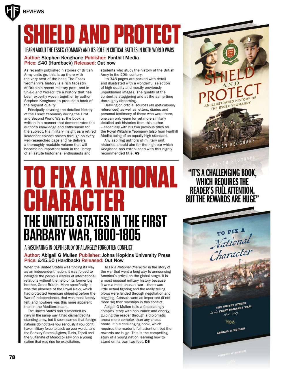 History of War Preview Pages