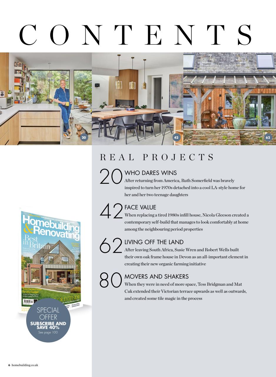 Homebuilding & Renovating Magazine Preview Pages