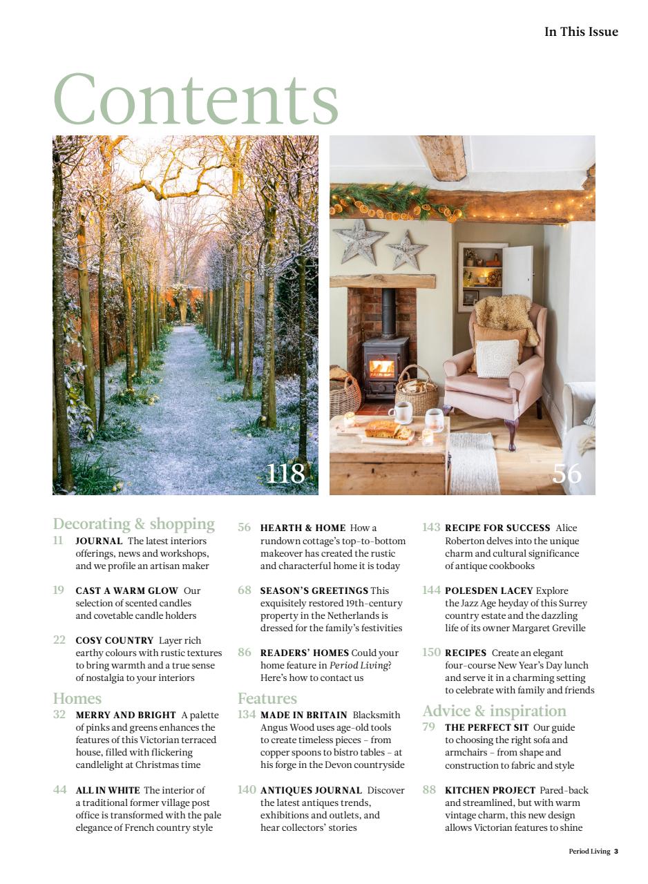 Period Living Magazine Preview Pages