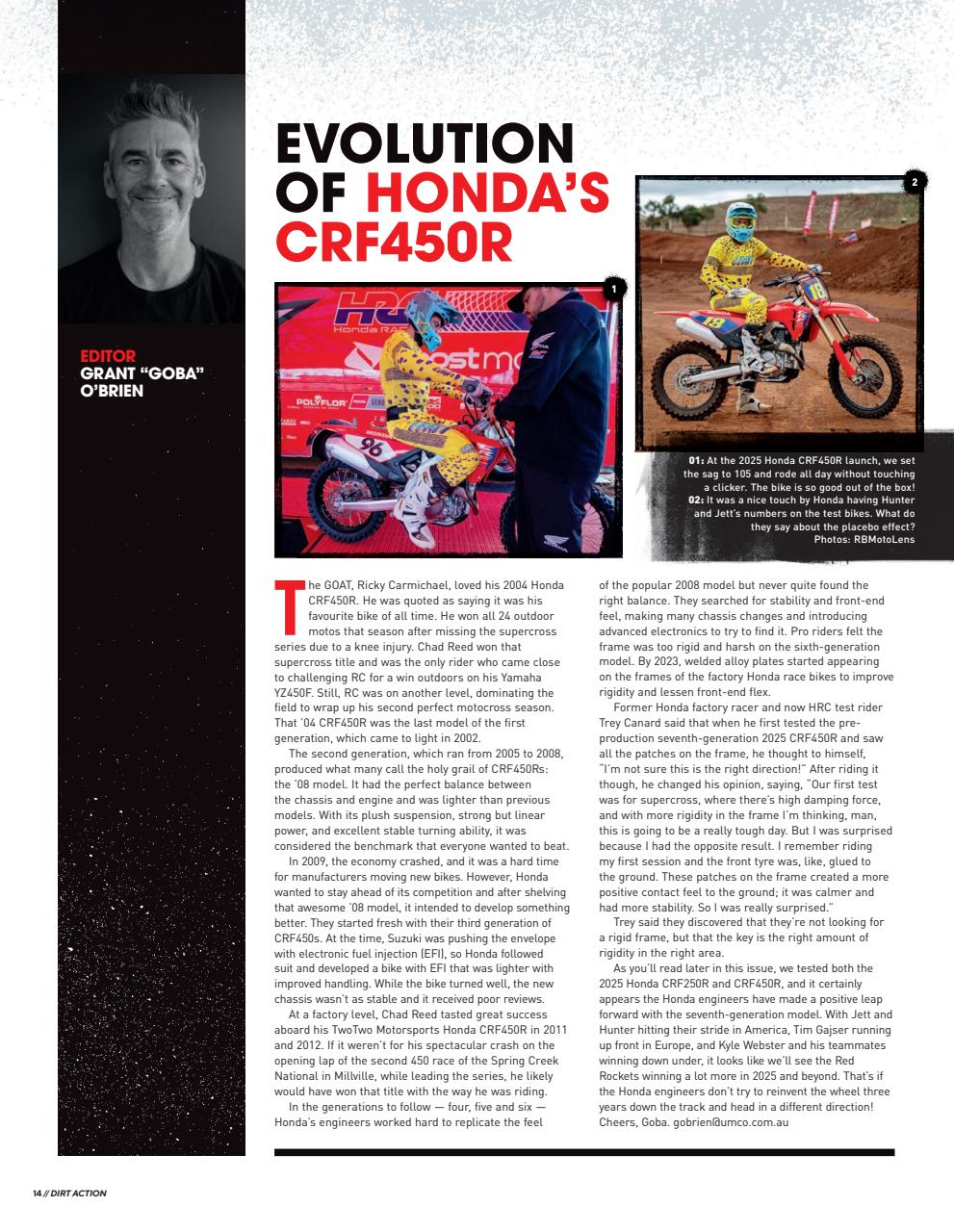 Dirt Action Preview Pages