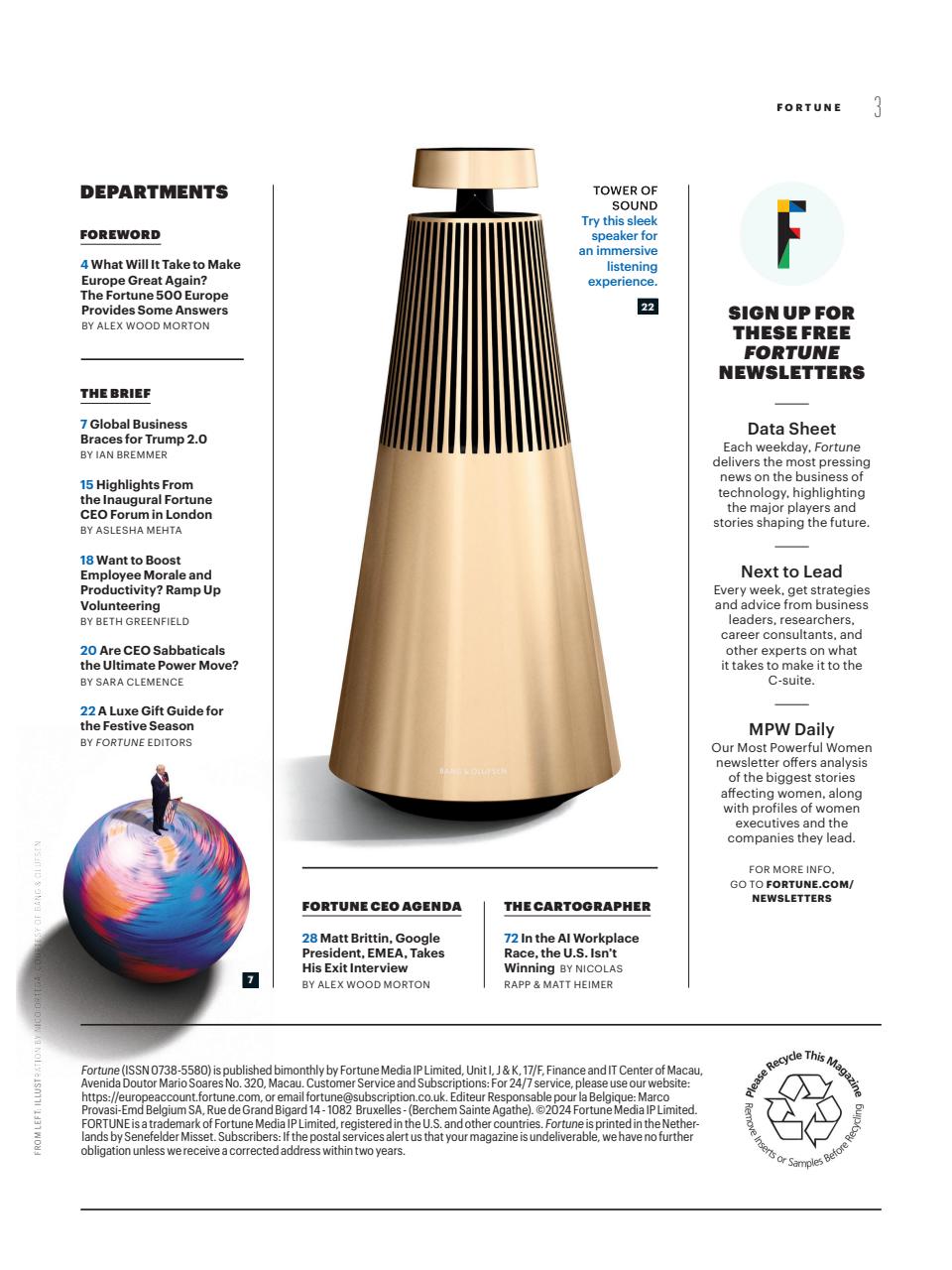 Fortune (Europe Edition) Preview Pages