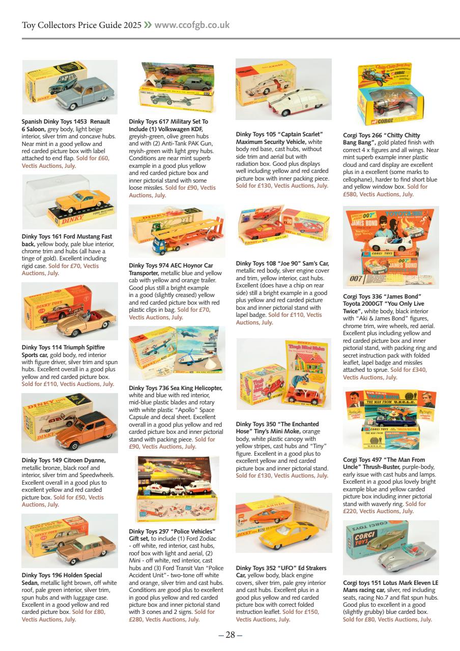 Toy Collectors Price Guide Preview Pages