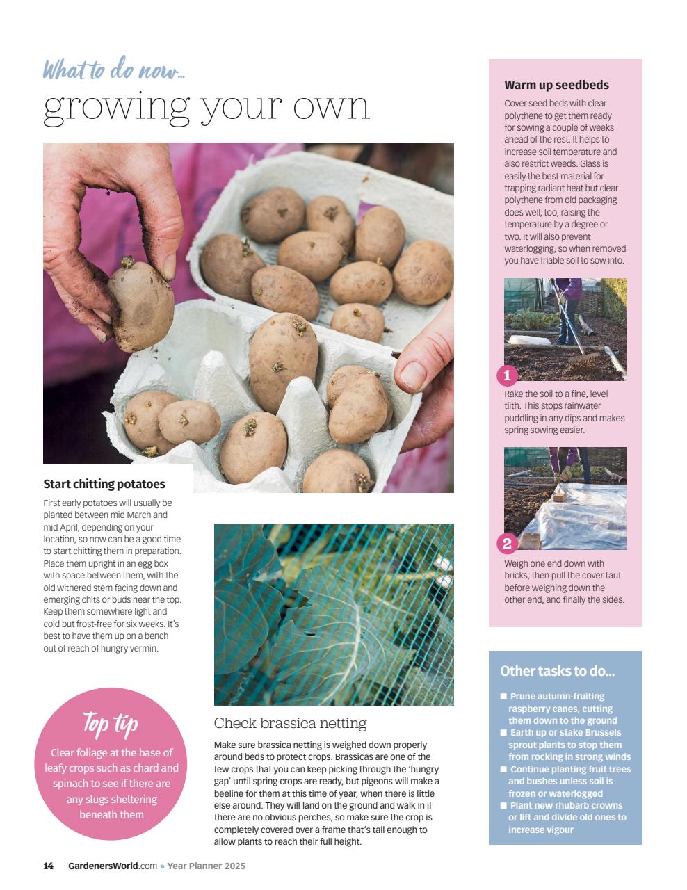 BBC Gardeners’ World Magazine Preview Pages