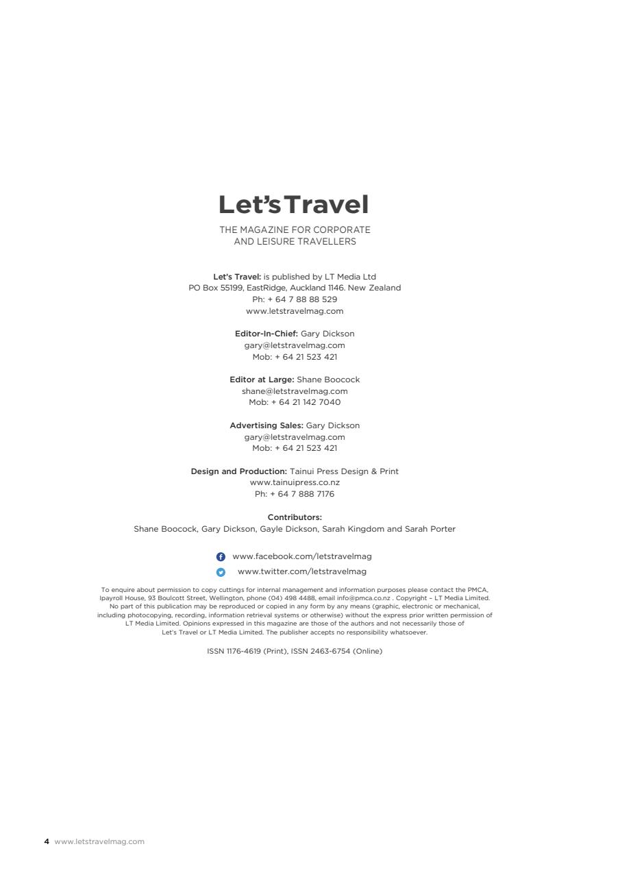 Let’s Travel Preview Pages