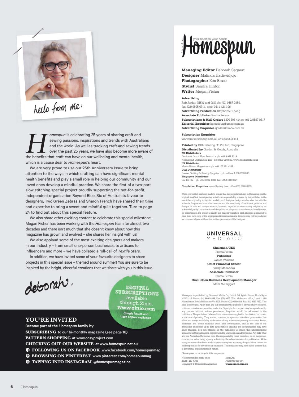 Homespun Preview Pages