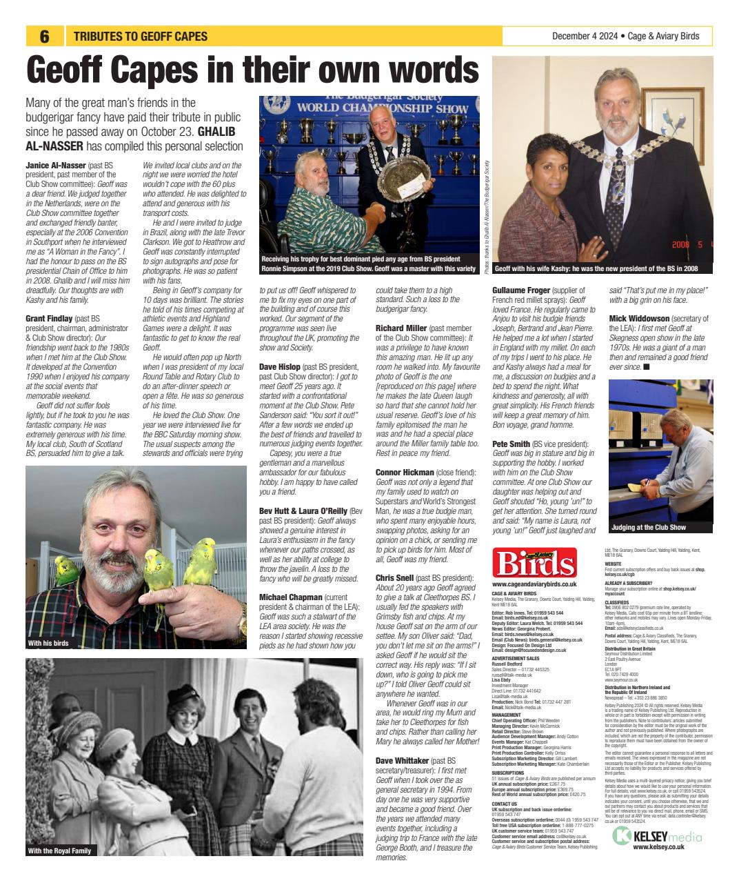 Cage & Aviary Birds Preview Pages