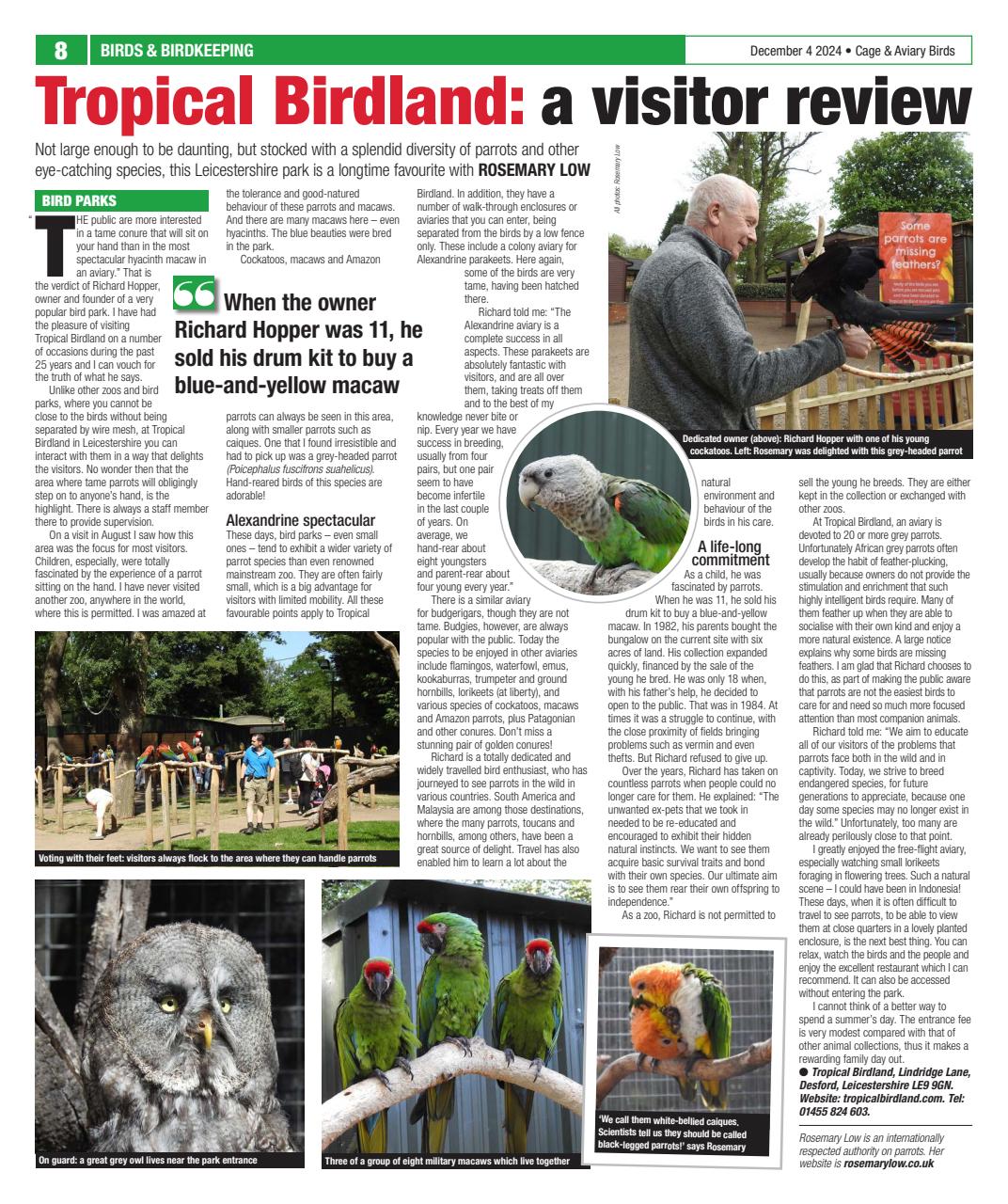 Cage & Aviary Birds Preview Pages