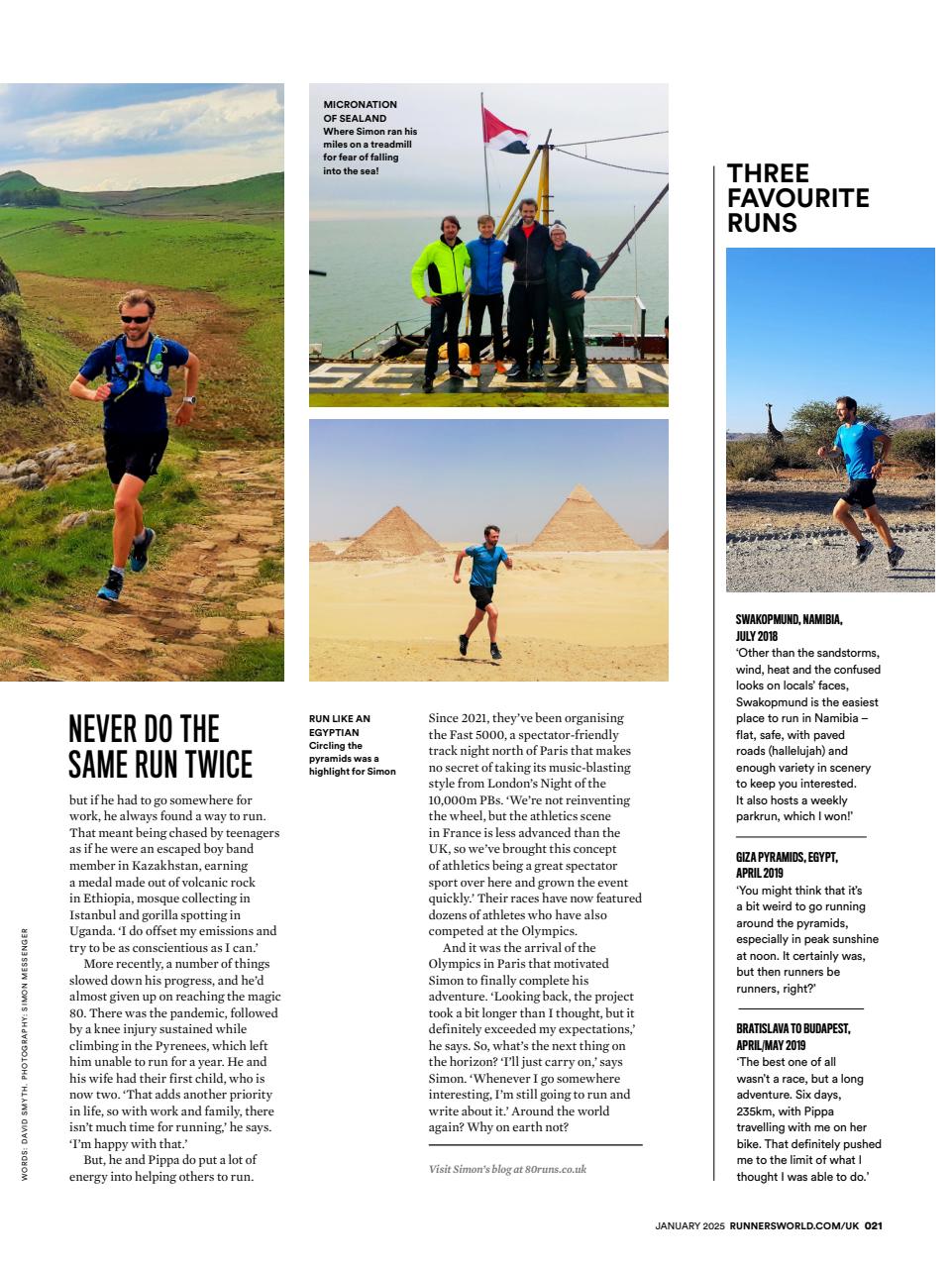 Runner's World Preview Pages