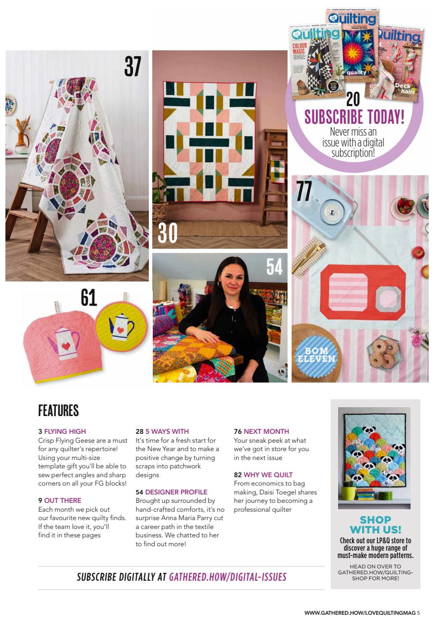Love Patchwork & Quilting Preview Pages