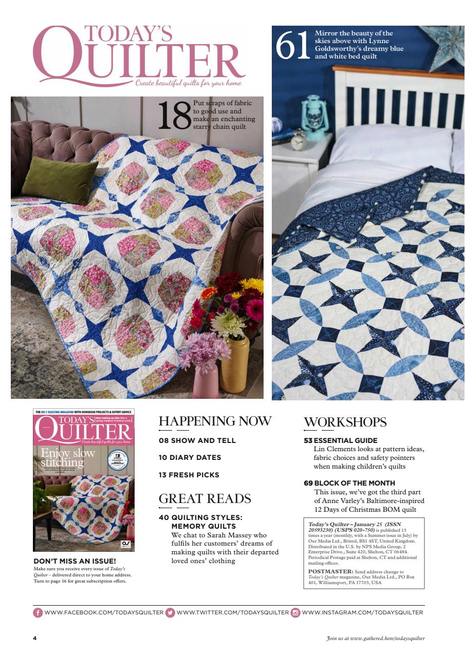 Today’s Quilter Preview Pages