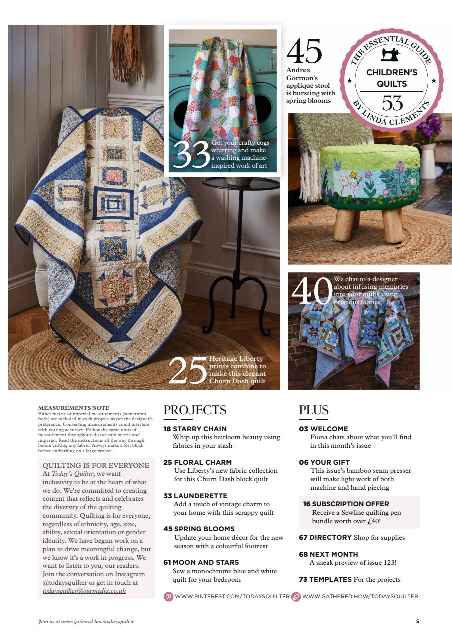 Today’s Quilter Preview Pages