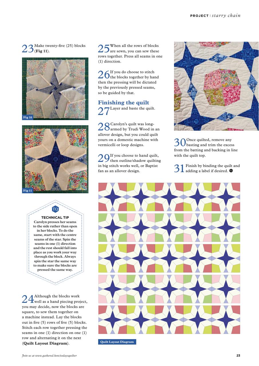 Today’s Quilter Preview Pages