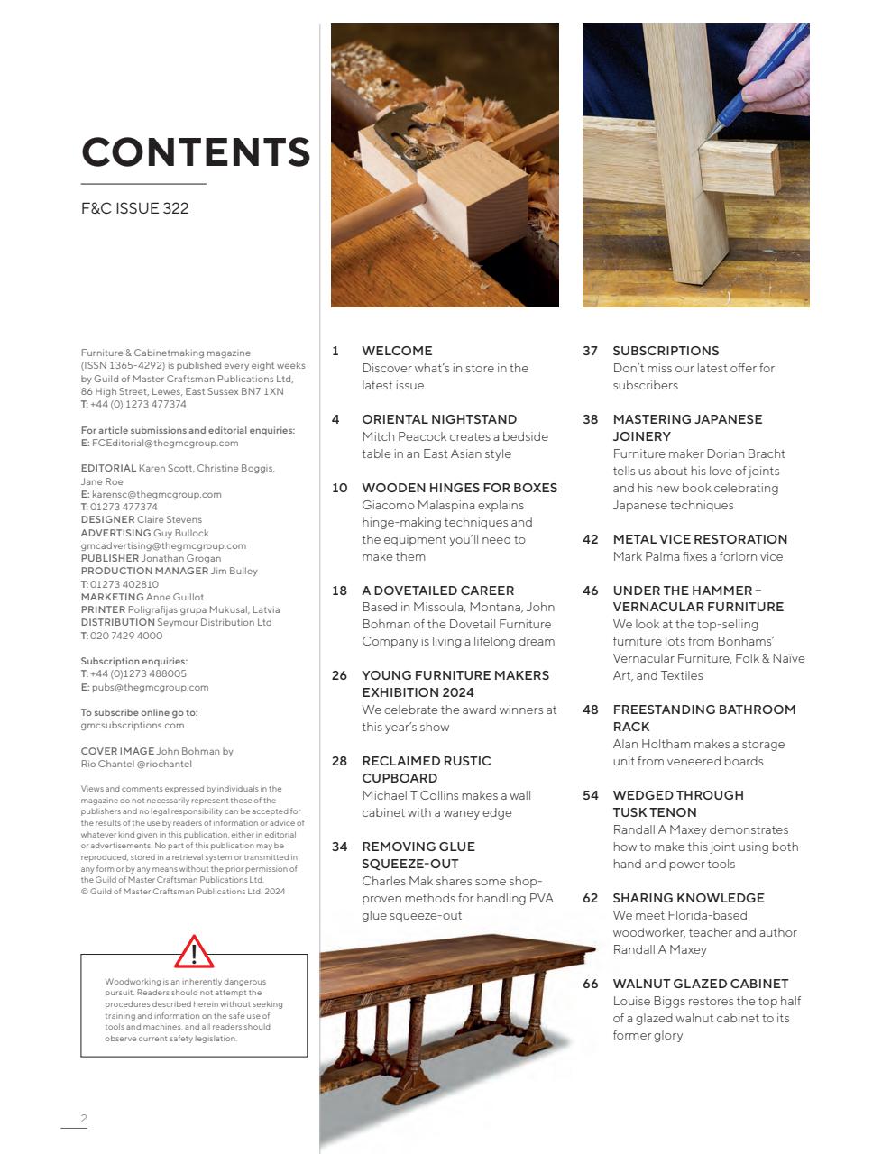 Furniture & Cabinetmaking Preview Pages