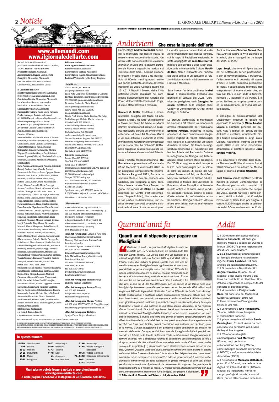 Il Giornale Dell’Arte Preview Pages