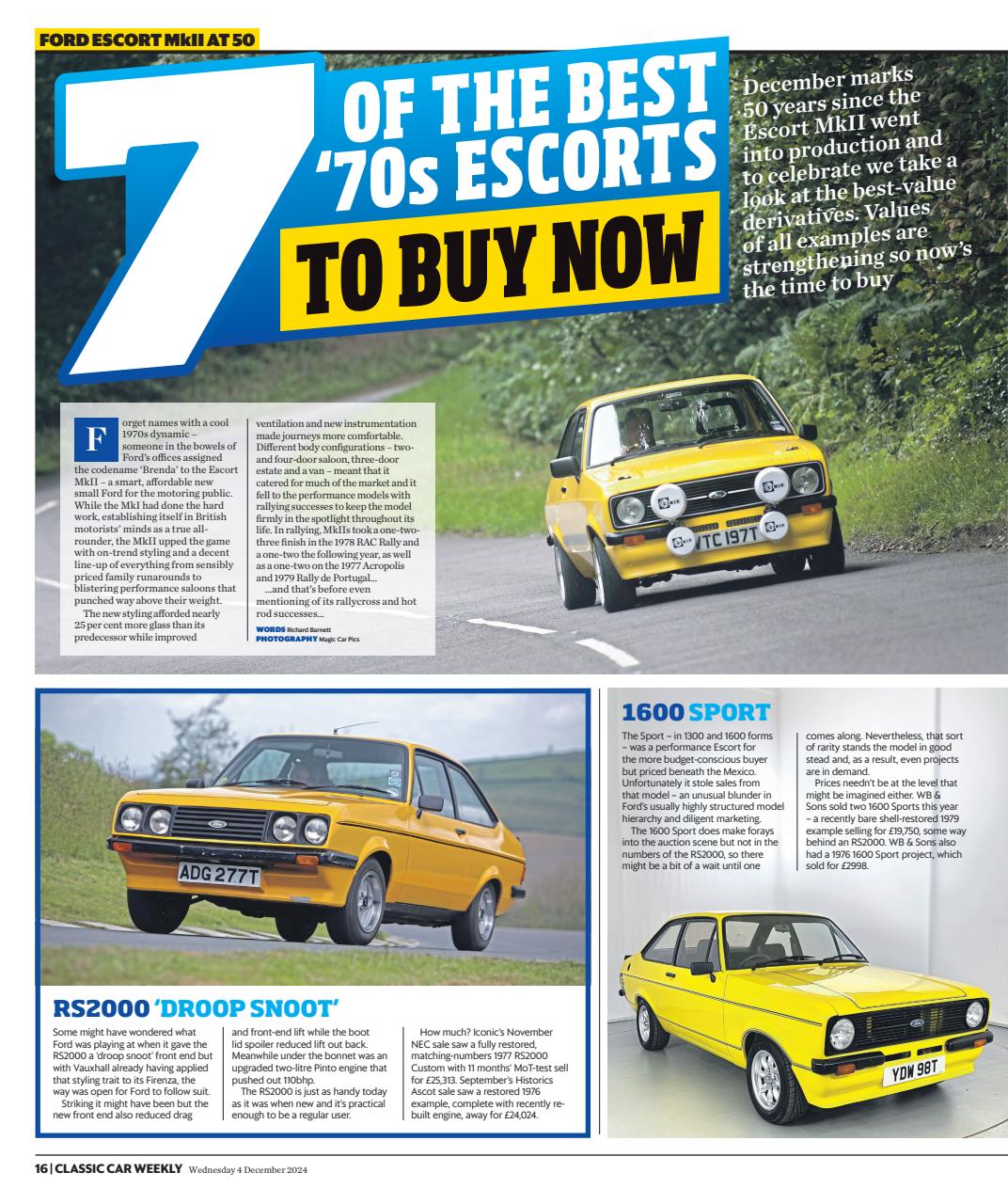 Classic Car Weekly Preview Pages