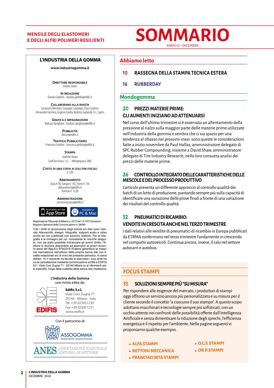 L’industria della Gomma Preview Pages