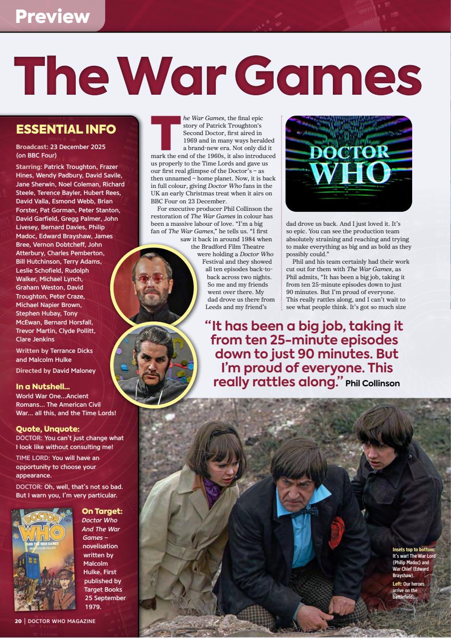 Doctor Who Magazine Preview Pages