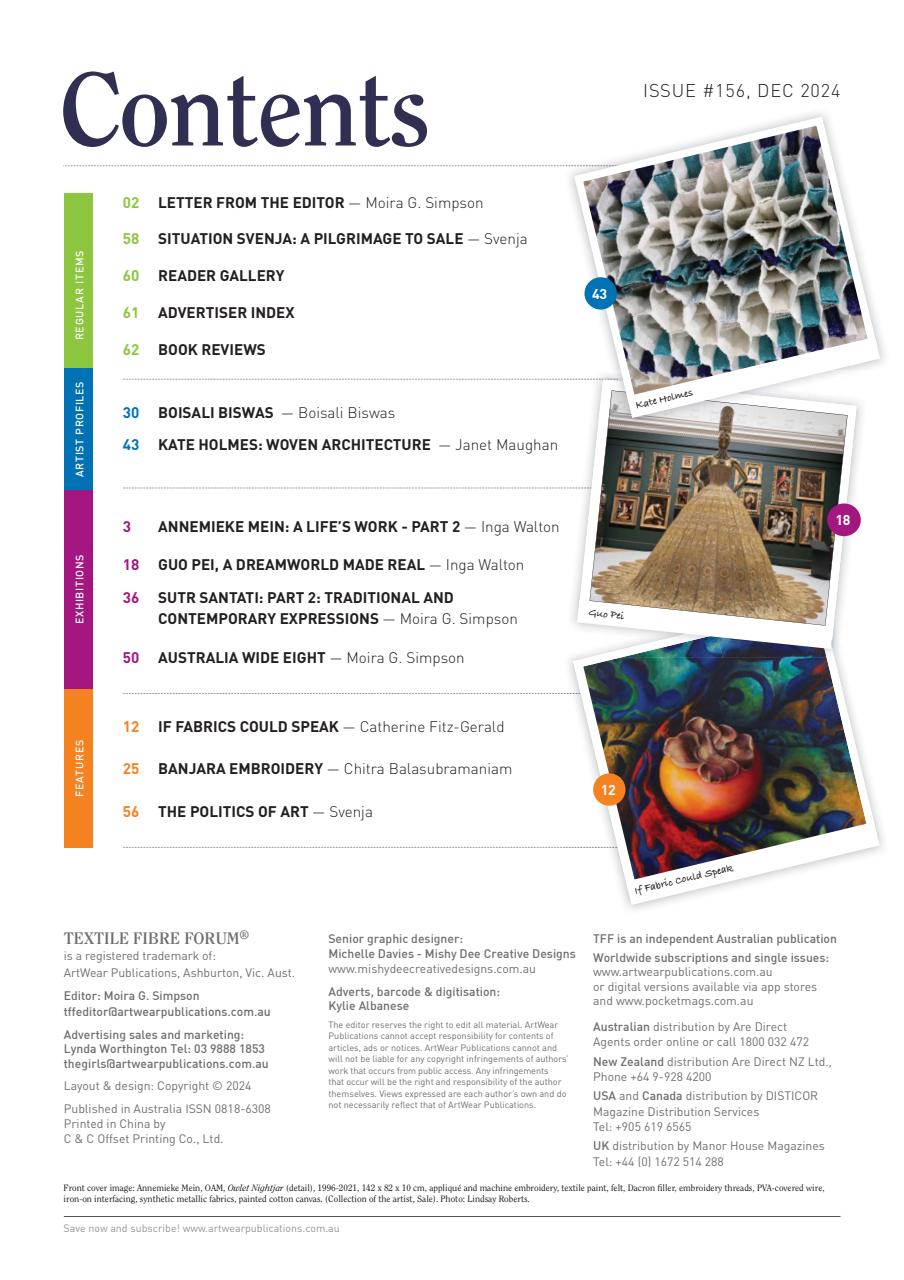 Textile Fibre Forum Preview Pages