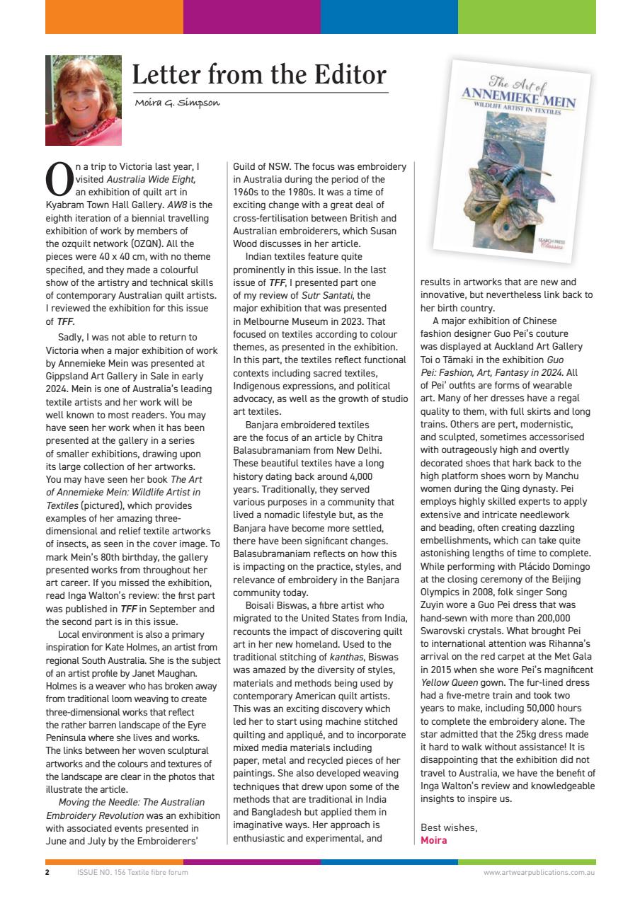 Textile Fibre Forum Preview Pages