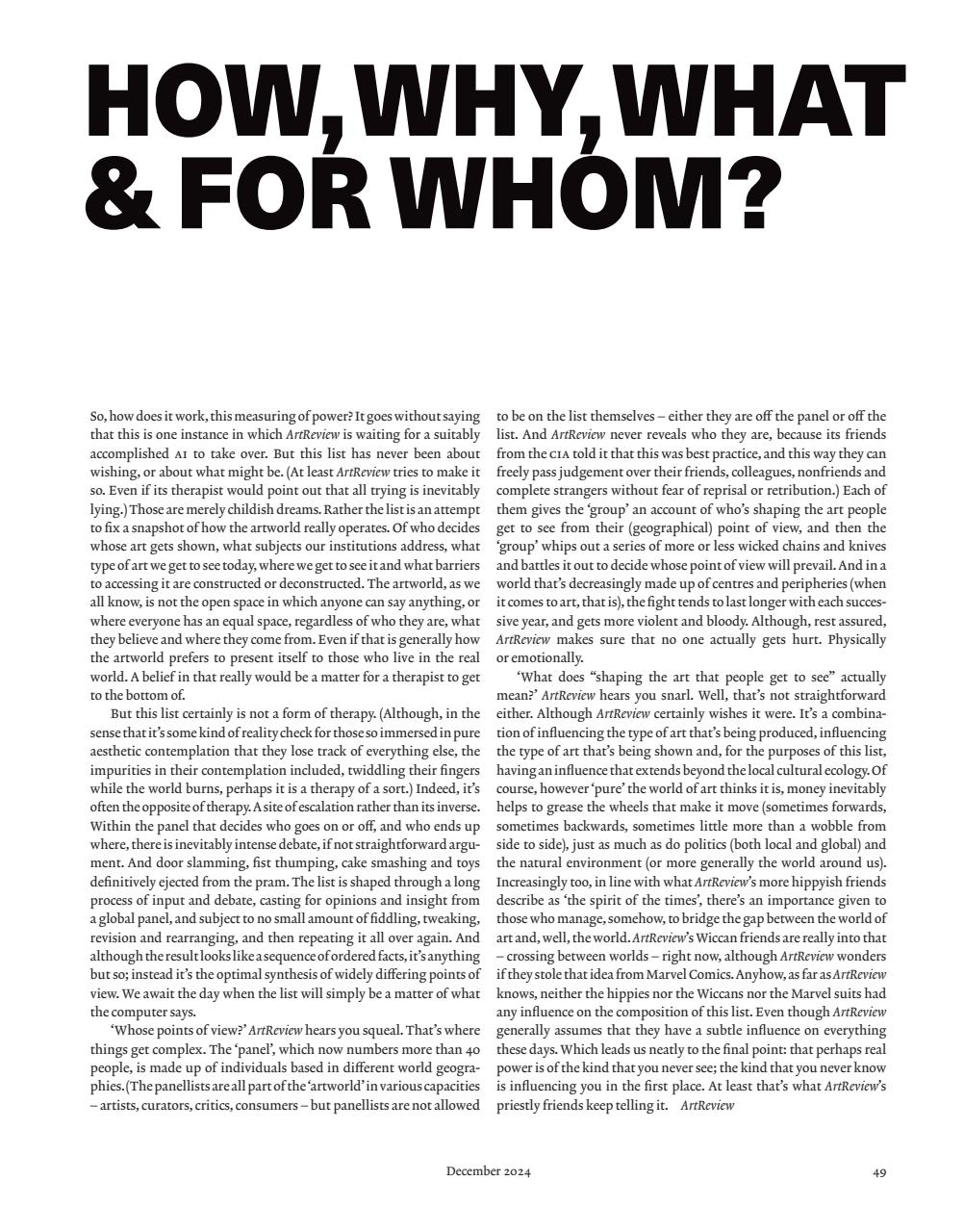 ArtReview Preview Pages